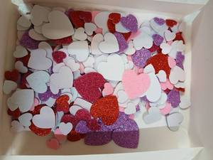 lot 30794 image: Glitter Heart Stickers Bulk