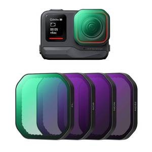 lot 30806 image: K&F Concept PL ND Filter Kit Compatible with Insta360 Ace Pro 2, 4 Pack PL ND8 ND16 ND32 Light Reduction Polarizing Filters, Top HD Optical Glass Multi-Coated - Retail $43