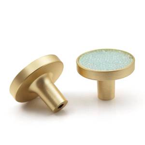 lot 30821 image: Ismosm 6 Pack Gold Cabinet Dresser Drawer Knobs, Cabinet Hardware, Bling Modern Metal Drawer Pulls and Knobs for Cabinets, Dressers, and Many Other Home and Office Furniture (Blue)