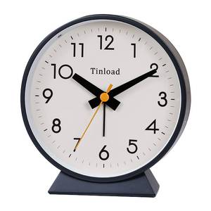 lot 30826 image: Tinload 4.5 Battery Operated Antique Retro Analog Alarm Clock, Small Silent Bedside Desk Clock,Lighted on Demand, Battery Operated, Snooze, for Living Room, Bedroom, Bedside, Desk, Gift Clock - Retail $17