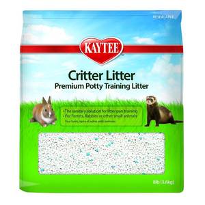 lot 30834 image: Kaytee Premium Potty Training Critter Litter for Pet Ferrets, Rabbits & Other Small Animals, 8 lb - Retail $16
