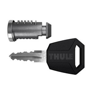 lot 30852 image: Thule One-Key System 5 Pack, SilverBlack - Retail $75