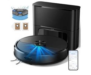 lot 61902 image: Kilgone Robot Vacuum and Mop Self-Emptying, 6000Pa No-Tangle Suction, LiDAR Multi-Floor Mapping, 90-Day Hands-Free, App, Alexa & Google Assistant for Pet Hair, Carpet & Hard Floor - Retail $230