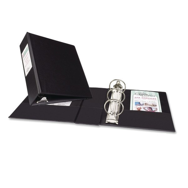 lot 57135 image: Avery Mini Binder 3 Round Rings Black Binder - Retail $10