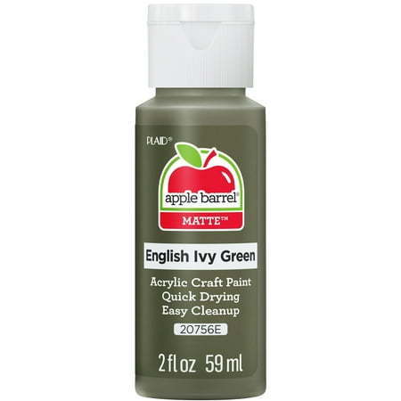 lot 57153 image: Apple Barrel Acrylic Craft Paint  Matte Finish  English Ivy Green  2 fl oz - Retail $5