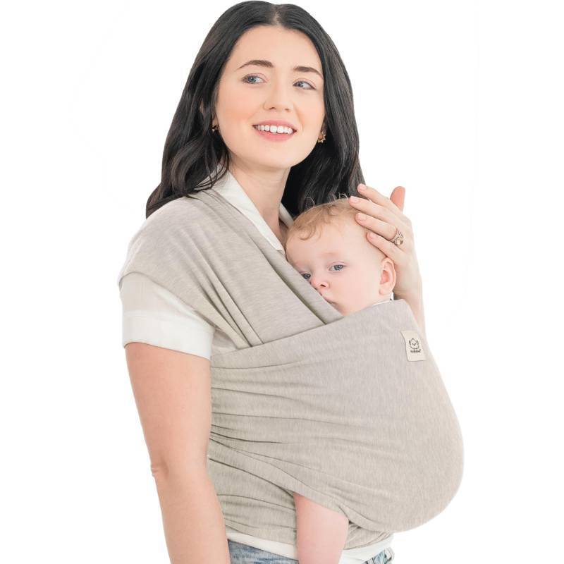 lot 36801 image: KeaBabies Baby Wrap Carrier - All in 1 Original Baby Carrier Newborn to Toddler Sling, Easy to Wear, Hands Free Bonding, Lightweight, Breathable Infant Wraps (Stone Gray) - Retail $30