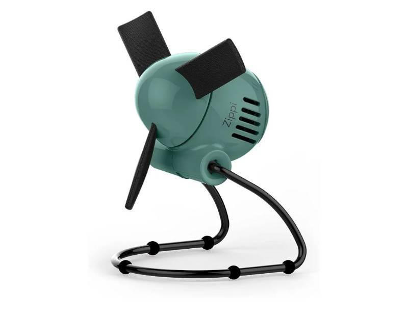 lot 36890 image: Small Personal Fan, Foldable Cooling for Desk, 2 Speed Settings, Soft Nylon Blades, Directable Airflow, Compact Design, Perfect Fan for Office and Bedroom, Multiple Color Options, Green - Retail $21