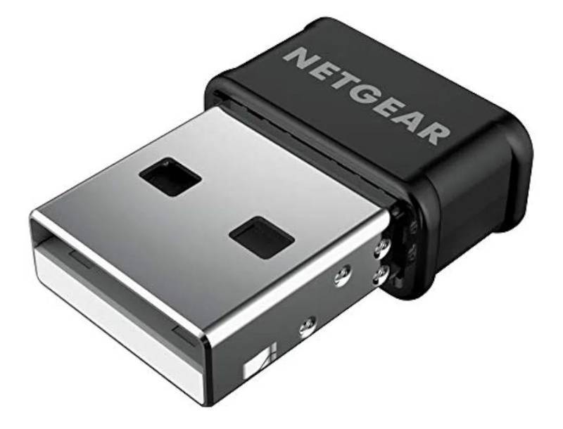 lot 36906 image: NETGEAR AC1200 Wi-Fi USB 2.0 Mini Adapter for Desktop PC  Dual Band WiFi Stick for Wireless Internet (A6150-100PAS) - Retail $30