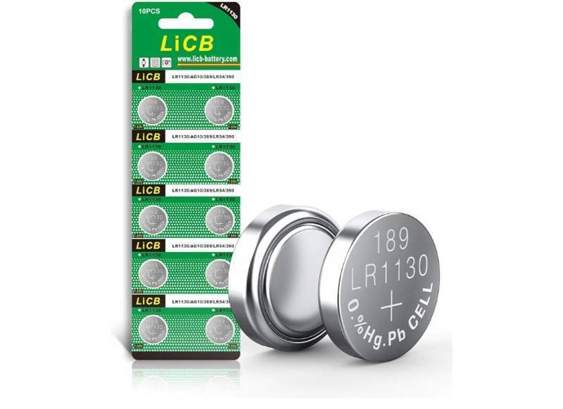 lot 36958 image: 10 Pack LR1130 AG10 Battery 1.5V Long-Lasting Alkaline Button Cell Batteries - Retail $4