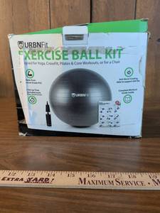 lot 41 image: URBNFit Exercise Ball Kit with Pump and Accessories