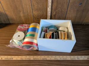 lot 60 image: Mixed Ribbon Collection Lot with Storage Box