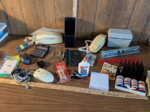 lot 62 image: Mixed Office Supplies and Electronics Lot