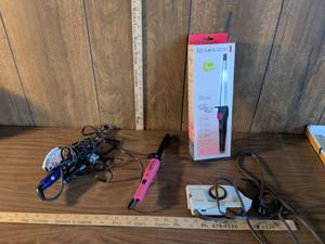 lot 66 image: Hair Styling Tools Bundle - Curling Irons and Straightener Lot