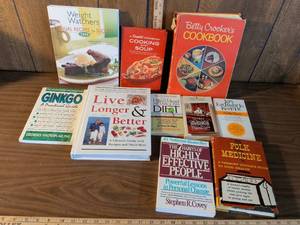 lot 127 image: Mixed Health Cookbook and Self-Help Book Collection