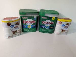 lot 233 image: Household Cleaning Products Bundle - Cascade Dishwasher Pods and Glade Air Fresheners