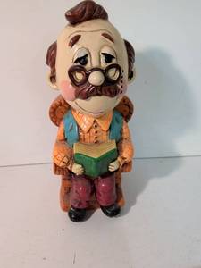 lot 276 image: Ceramic Reading Man Coin Bank