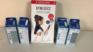 lot 145 image: HoMedics Personal Care Bundle - Weighted Gel Wrap and Ultrasonic Humidifiers