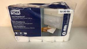 lot 150 image: TORK PeakServe Continuous Hand Towel Dispenser White H5&nbsp