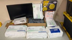 lot 162 image: Medical Supply Bundle with Adult Incontinence Products and Pickleball Set&nbsp