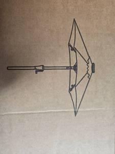 lot 219 image: Blue Patio umbrella