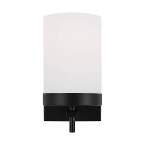 lot 59256 image: Generation Lighting 4190301 Zire 8  Tall Bathroom Sconce - Black
