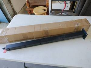 lot 59321 image: black pre-drilled cable railing post