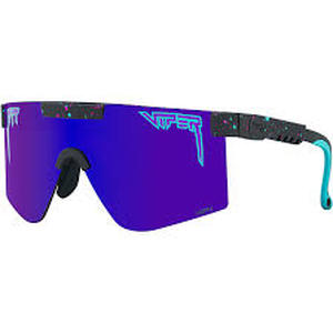 lot 59339 image: Pit Viper Midnight Original Narrow Frame Polarized Mirrored Sunglasses