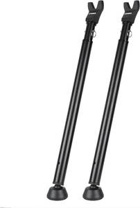lot 121449 image: BRINKS Door Security Bar - Adjustable Brinks Door Security Bar for Travel, School, Dorm and Home - Door Jammer for Hinged Doors and Sliding Door Security   Black - 2 Pack