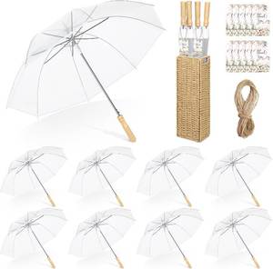 lot 121479 image: Aodaer Wedding Umbrella Bulk with Foldable Storage Box Auto Open Foldable Umbrellas Windproof Travel Umbrella for Outdoor Activities, Wedding Anniversary Photography