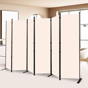 lot 121482 image: Retails for $120 Room Divider and Folding Privacy Screens  6 Panel Wide Room Divider Wall Screen for Room Separtition, Partition Room Dividers Fabric Panel Wall Dividers Freestanding for Office, Bedroom, Studio Dorm