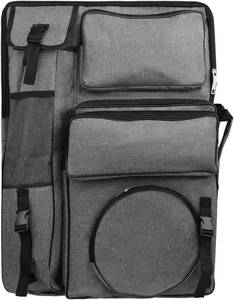lot 221481 image: HAOZAIKEJI Large Art Portfolio Case for A2 Size Drawing Board Bag Adjustable Waterproof Canvas Shoulder Bag Sketching Art Supplies Carry Bag Travel Tote for Drawing Pad Artwork Project