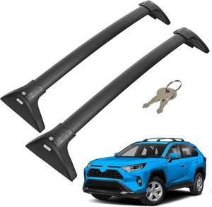 lot 221485 image: JOYTUTUS Lockable Car Roof Rack Cross Bars, Compatible with Toyota RAV4 2019-2025 with Factory Side Rail (Not Fit AdventureHybrid Woodland EditionTRD Off-Road22-24 LE), Aluminum Crossbars