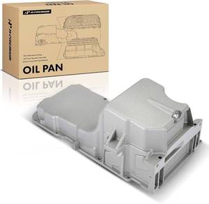 lot 221490 image: Retails for $112 A-Premium Engine Oil Pan Sump with Drain Plug Compatible with Chevy Avalanche 1500, Express, Silverado 150025003500, Suburban 15002500, Tahoe, GMC Savana, Sierra 150025003500, Yukon XL, OHV Only