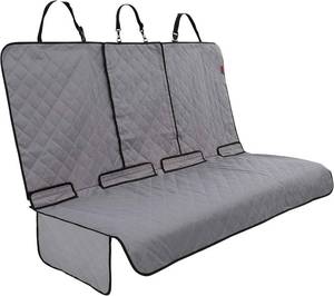 lot 221496 image: Lusso Gear Car Seat Cover & Protector for Dogs - Non-Slip Waterproof Seat Covers for Trucks & Cars - Universal Fit Dog Backseat Protector - Machine-Washable Pet Travel Accessories - Gray, Large