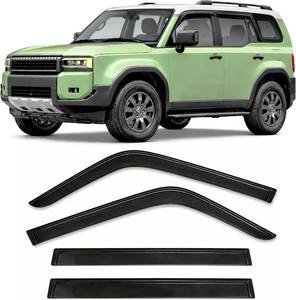 lot 221501 image: 2024-2026 Tape-On Side Window Rain Guards for Toyota Land Cruiser Visor Deflectors First Edition 1958 J250 2025