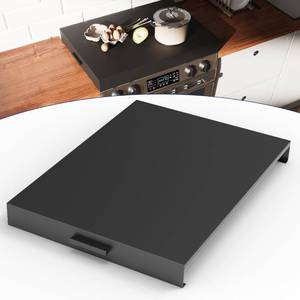 lot 221513 image: Stove Top Cover with Handles, Heavy Duty Metal Noodle Board Cooktop Cover for GasElectric Stove Top, (L 30 x W 22 x H 3) Large Gas Stove Protective Cover for Kitchen Space Expansion