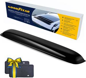 lot 221520 image: Goodyear Shatterproof Sunroof Wind Deflector 35.6, Tinted Sun and Moonroof Visor for Deflecting Noise, Rain, and Windy Weather, Car Accessories, Sun Shade Light Tint - GY004901