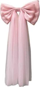 lot 321367 image: Women Detachable Mesh Bow Waist Decor Wedding Party Dress Accessory