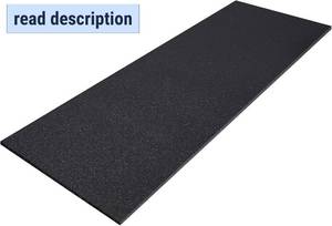 lot 221493 image: Amylove 1 Pack Polyurethane Foam 12 x 24 x 72 High Density Cushion Upholstery Foam Sheet for Seat Replacement DIY Projects Chairs Headboards Sofas Home (Black)