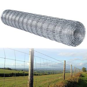 lot 111637 image: Retails for $170 6ft x 164ft Cattle Fence, Heavy-Duty Farm Fence Galvanized Cattle Panel, Heavy Zinc Coating Wire Fencing for Goat, Deer, Cattle, Hog, Outdoor Cattle Panels, Animal Barrier Farm Panel