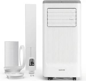 lot 391681 image: Retails for $252 Garvee 10000BTU Portable Air Conditioner with Heater,Up to 450 Sq.Ft. Remote Control Silent Portable AC Unit, Dehumidifier,Fan,Sleep Mode,24H Timer&Installation Kit,DOE Certified,Ceer 6.7