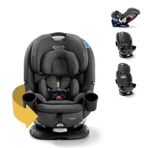 lot 421391 image: Retails for $400 Graco Turn2Me 3-in-1 Rotating Convertible Car Seat, Manchester, Rear-Facing Rotation Only, Forward-Facing Mode, Highback Booster Up to 100 lbs, Adjustable Headrest & Harness, Steel Reinforced Frame