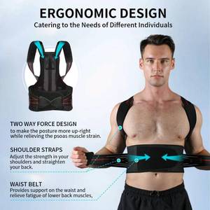 lot 24407 image: CALVINER Posture Corrector for Women and men, Adjustable Back Brace Posture Corrector For Back Pain Relief - Scoliosis, Hunchback, Spine Corrector XX-Large(waistline 41.3in-45.3in)