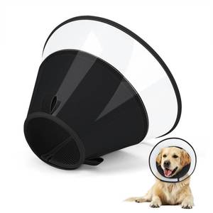 lot 24418 image: Dog Cone Collar with Soft Liner to Stop Licking, Elizabeth Recovery Collar After Surgery for Large Medium Dogs, Comfortable Pet Head Cone Alternative for Neutering Spay Injury (L) - Retail $20