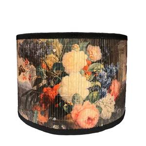 lot 24421 image: Yuqim Floral Lamp Shades E27 Vintage Flower Patterned Lampshade 11.8 x 7.9 Printed Oval Lamp Cover for Table Floor Light Chandelier(Blossom) - Retail $25