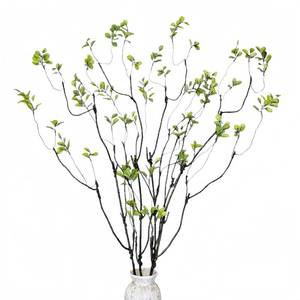 lot 24461 image: 4pcs Long Faux Stems for vase,47.2 Inch Fake Branches for vase Filler Decoration,Artificial Greenery Stems with Fake Leaves,Fake Plants Indoor,Faux Greenery for centerpieces,greenery for table decor - Retail $16