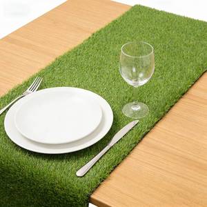 lot 24493 image: COOLGRASS Artificial Grass Table Runners Debris-Free Fake Grass Shed-Free ,Turf Table Runner for Wedding Party, Golf Themed Party,Birthday, Banquet, Baby Shower, Home Decor,12108 Inches - Retail $28