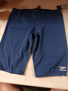 lot 30507 image: Speedo Mens Navy Blue Bike Shorts Size 36 - Retail $55