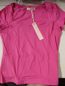 lot 30510 image: Pink V-Neck Long Sleeve Top with Tags Size L - Retail $15