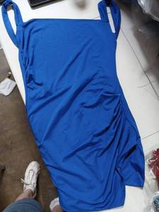 lot 30521 image: Blue Dress with Straps Size L - Retail $15